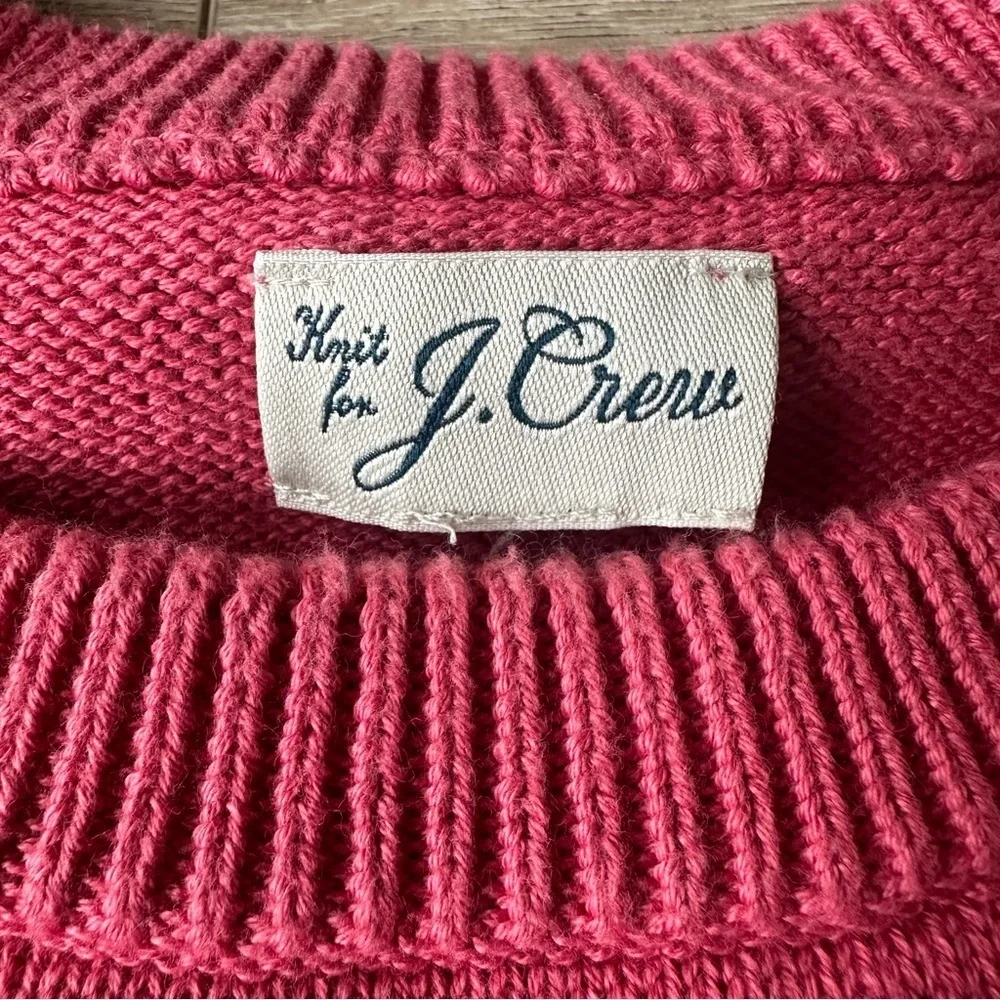 J. Crew 100% Cotton Pink Sweater